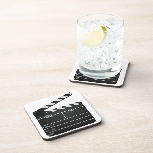 映画製作者のフィルムの石板の下見板映画コースター コースター (右側)