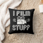 映画製作者のフィルム作成映画監督ギフトのアイディア クッション (ブランケット)
