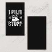 映画製作者のフィルム作成映画監督ギフトのアイディア 名刺 (正面/裏面)