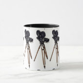 映画製作者のヴィンテージのカメラ マグカップ (中央)