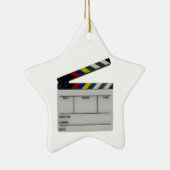 映画製作者の下見板の映画フィルムの石板のオーナメント セラミックオーナメント (右)