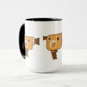 映画製作者の映画用カメラ マグカップ (正面左)