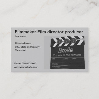 映画製作者の映画監督の生産者の名刺 名刺