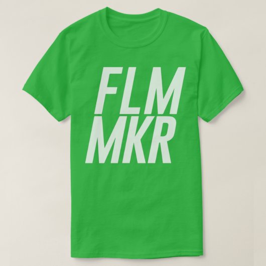 映画製作者の母音なし Tシャツ (デザイン正面)