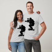 映画製作者は灰色半合われたメンズティーのシルエットを描きます Tシャツ (ユニセックス)