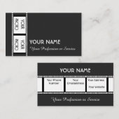 映画製作者やビデオグラファー 名刺 (正面/裏面)