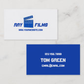 映画製作者ディレクターのプロデューサー 名刺 (正面/裏面)