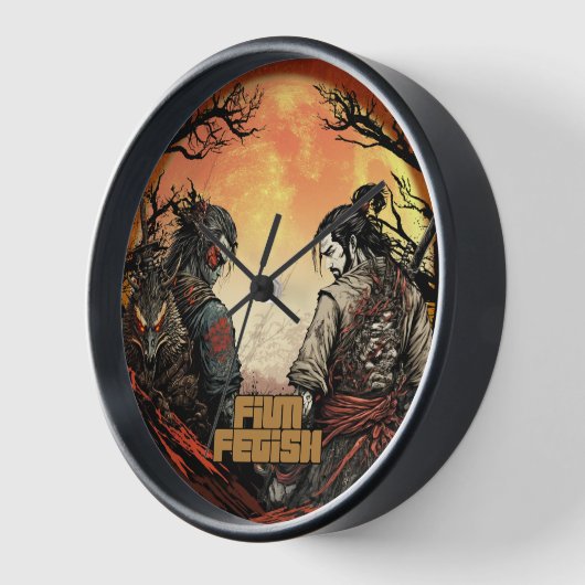 映画製作者ファイトシーンの壁時計 壁時計 (傾斜)