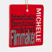 映画製作者並外れたカスタム セラミックオーナメント (右)