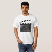 映画製作者 クラッパーボード Tシャツ (正面フル)