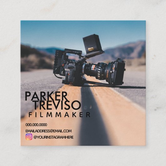 映画製作者 スクエア名刺 (正面)