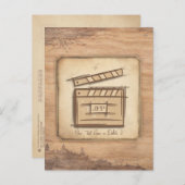 映画製作者、俳優、映画監督プロデューサーのカメラマン ポストカード (正面/裏面)