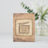 映画製作者、俳優、映画監督プロデューサーのカメラマン ポストカード (スタンド正面)