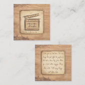 映画製作者、俳優、映画監督プロデューサーのギフトアイディア エンクロージャーカード (正面/裏面)