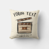 映画製作者、俳優、映画監督プロデューサーのギフトアイディア クッション (正面)