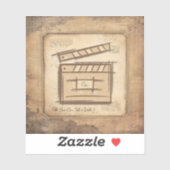 映画製作者、俳優、映画監督プロデューサーのギフトアイディア シール (シート)