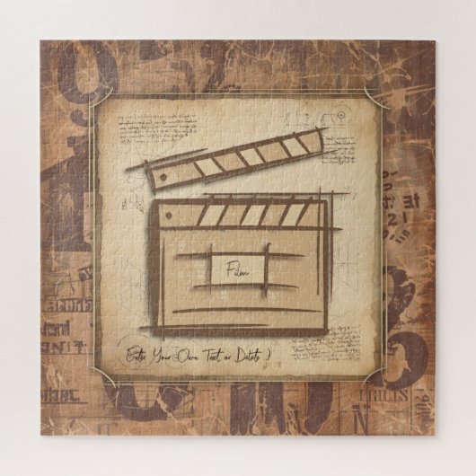 映画製作者、俳優、映画監督プロデューサーのギフトアイディア ジグソーパズル (縦)