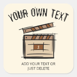 映画製作者、俳優、映画監督プロデューサーのギフトアイディア スクエアシール