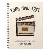 映画製作者、俳優、映画監督プロデューサーのギフトアイディア ノートブック (正面)