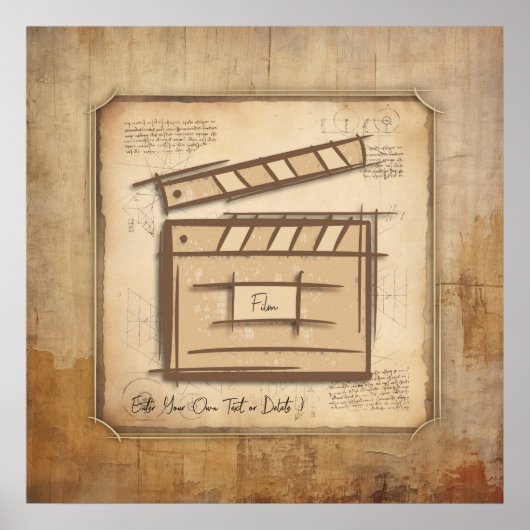 映画製作者、俳優、映画監督プロデューサーのギフトアイディア ポスター (正面)