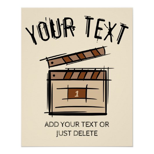 映画製作者、俳優、映画監督プロデューサーのギフトアイディア ポスター (正面)