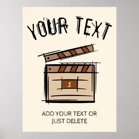 映画製作者、俳優、映画監督プロデューサーのギフトアイディア ポスター (正面)