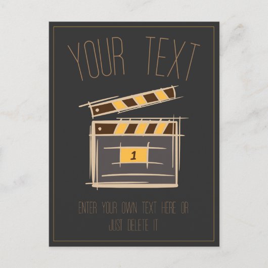 映画製作者、俳優、映画監督プロデューサーのギフトアイディア ポストカード (正面)