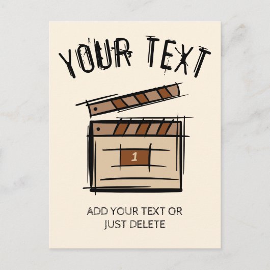 映画製作者、俳優、映画監督プロデューサーのギフトアイディア ポストカード (正面)