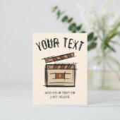 映画製作者、俳優、映画監督プロデューサーのギフトアイディア ポストカード (スタンド正面)