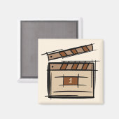 映画製作者、俳優、映画監督プロデューサーのギフトアイディア マグネット (正面/裏面)