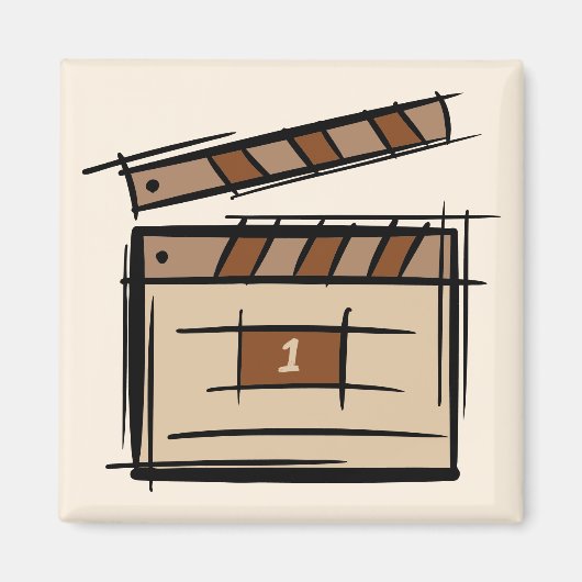 映画製作者、俳優、映画監督プロデューサーのギフトアイディア マグネット (正面)