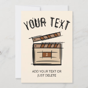 映画製作者、俳優、映画監督プロデューサーのギフトアイディア 招待状