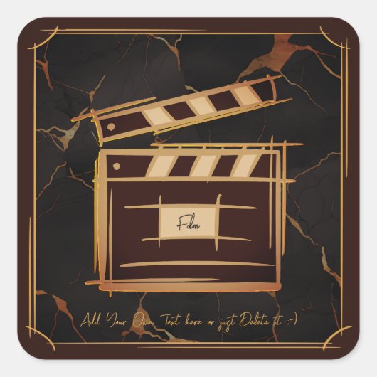 映画製作者、映画製作者、監督、俳優。 スクエアシール (正面)