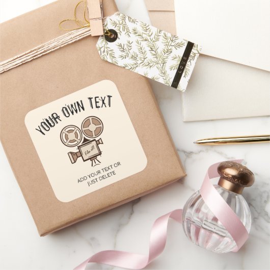 映画製作者、映画製作者、監督、俳優。 スクエアシール (ギフト)