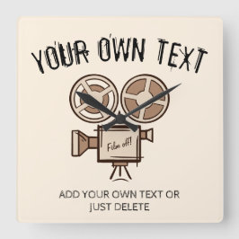 映画製作者、映画製作者、監督、俳優。 スクエア壁時計