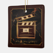 映画製作者、映画製作者、監督、俳優。 セラミックオーナメント (左)