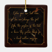 映画製作者、映画製作者、監督、俳優。 セラミックオーナメント (裏面)