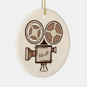 映画製作者、映画製作者、監督、俳優。 セラミックオーナメント (右)