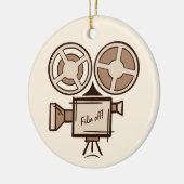 映画製作者、映画製作者、監督、俳優。 セラミックオーナメント (左)