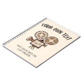 映画製作者、映画製作者、監督、俳優。 ノートブック (左側)