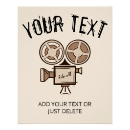 映画製作者、映画製作者、監督、俳優。 ポスター