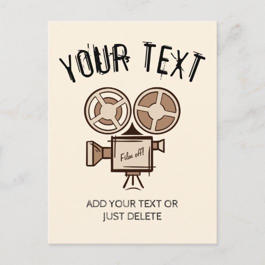 映画製作者、映画製作者、監督、俳優。 ポストカード (正面)