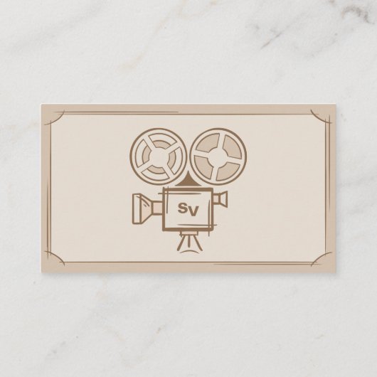 映画製作者、映画製作者、監督、俳優。 名刺 (裏面)