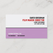 映画製作者/監督/映画製作者の名刺 名刺 (裏面)