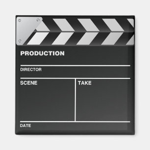 映画製作関係者の拍手板冷蔵庫用マグネット マグネット