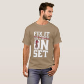映画製作 Fi 映画撮影 映画監督 オンセット Tシャツ (正面フル)