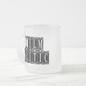 映画評論家Tシャツとギフト。 フロストグラスマグカップ (正面左)