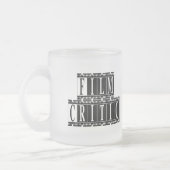 映画評論家Tシャツとギフト。 フロストグラスマグカップ (左)