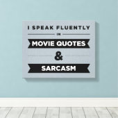 映画話の引用文と皮肉を流す キャンバスプリント (インサイチュ (ウッドフロア))