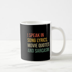映画話の引用文の歌の歌詞と皮肉Flに入った コーヒーマグカップ